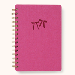 Studio Oh! Put a Bow on It Pink Notebook