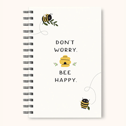 Studio Oh! Don't Worry Bee Happy Spiral Notebook