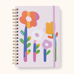 Studio Oh! Faire Flowers Undated Tri-Tab Planner