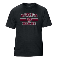 Ci Sport Missouri State University Bear Head Bears Maroon Tee