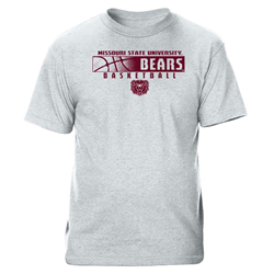 CI Sport Missouri State University Bears Basketball Gray Tee
