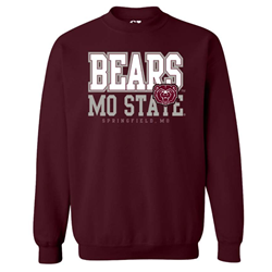 Ci Sport Bears Mo State Springfield, MO Maroon Crewneck