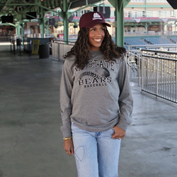 CI Sport Mo State Bears Baseball Gray Long Sleeve Tee