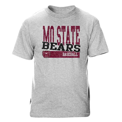 CI Sport Mo State Bears Baseball Gray Tee