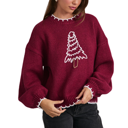Oversized Tree Sweater