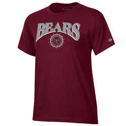 Champion Bears Missouri State Seal with Rhinestones Ladies Maroon Tee