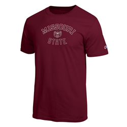 Champion Missouri Bear Head State Maroon Tee