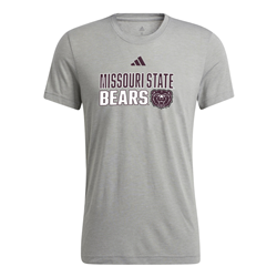 Adidas Missouri State Bears Bear Head Gray Tee