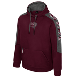 Colosseum Bear Head Mo State Men's Maroon Hoodie