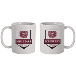 MCM Bear Head MSU Bears Est 1905 White Mug