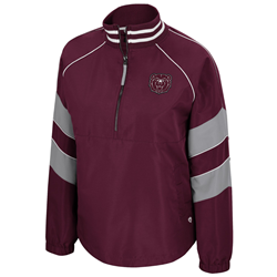 Colosseum Bear Head Missouri State Ladies Maroon Windbreaker