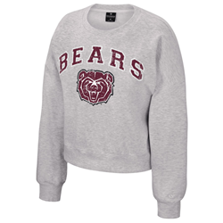 Colosseum Bears Bear Head Gameday Ladies Gray Crewneck