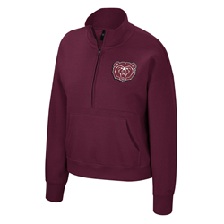 Colosseum Bear Head Mo State Ladies Maroon Pullover