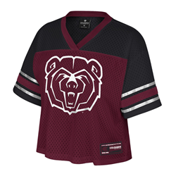 Colosseum Bear Head Missouri State Ladies Maroon and Black Jersey