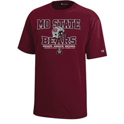 Champion Mo State Xbox Bowl 2025 Youth Maroon Tee