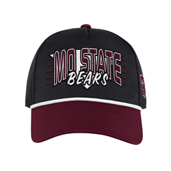 Colosseum Mo State Bears Bear Head Black Adjustable Cap