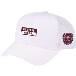 Colosseum Mo State Bears Bear Head White Adjustable Cap
