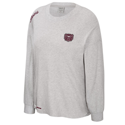 Colosseum Bears Bear Head Ladies Gray Lounge Long Sleeve