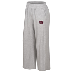 Colosseum Bear Head Ladies Gray Wide Leg Lounge Pants