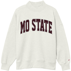 League Mo State Oat Mock Neck Crew