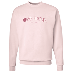 Original BearWear Missouri State Est. 1905 Pink Crewneck