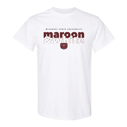 Gildan Missouri State University Maroon & White, White Tee