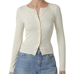 Long Sleeve Button Down Knit Cardigain