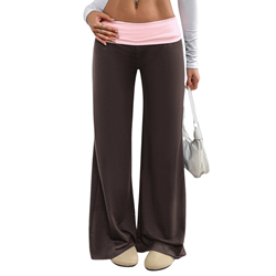 Color Block Wide Leg Pants