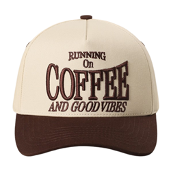 Running On Coffee and Good Vibes Trucker Hat