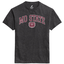 League Mo State Bear Head Gray Tee