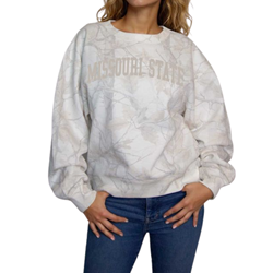 Chicka-d Missouri State Ladies Camo Crewneck