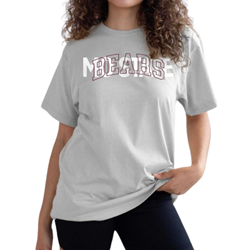 Chicka-d Mo State Bears Overlap Ladies Stone Tee