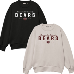 League Missouri State University Bears Bear Head Ladies Crewneck