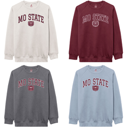 League Mo State Bear Head Crewneck