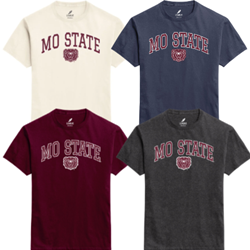 League Mo State Bear Head Short Sleeve Tee