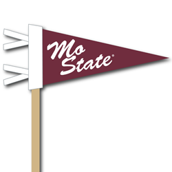 Collegiate Pacific Mo State Maroon Pennant On Stick