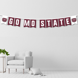 UB & F Go Mo State Bear Head Banner String