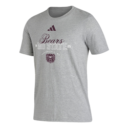 Adidas Bears Mo State Springfield Mo Bear Head Ladies Gray Tee
