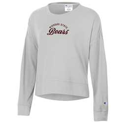 Champion Missouri State Bears Ladies Silver Long Sleeve Crewneck