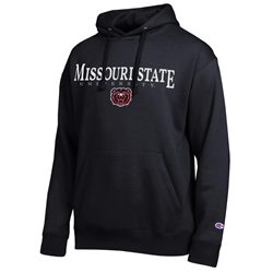 Champion Missouri State University Bear Head Black Hoodie
