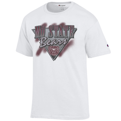 Champion Mo State Bears Bear Head Triangle White Tee