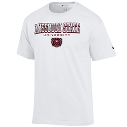 Champion Missouri State University Bear Head White Tee
