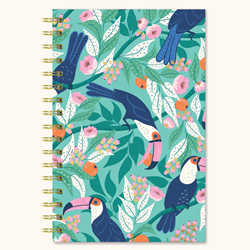 Studio Oh! Tropical Paradise Medium Spiral Notebook