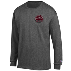 Champion Missouri State University Bear Head Est 1905 Bears Maroon Nation Gray Long Sleeve