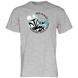 Blue 84 Star Wars Missouri State Bears Gray Tee
