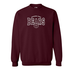CI Sport Missouri State Bears Bear Head Maroon Crewneck