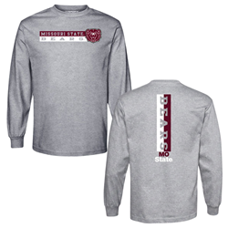 CI Sport Missouri State Bears Bear Head Gray Long Sleeve