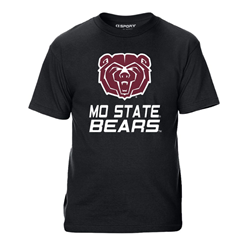 CI Sport Bear Head Mo State Bears Black Tee