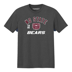 CI Sport Mo State 1905 Bear Head Bears Gray Tee
