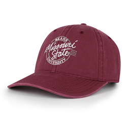 The Game Bears Missouri State University Ladies Bedazzled Maroon Cap
